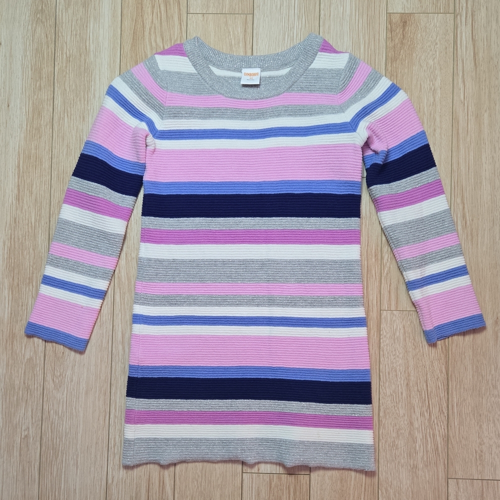 Gymboree Pink and Blue Striped Sweater